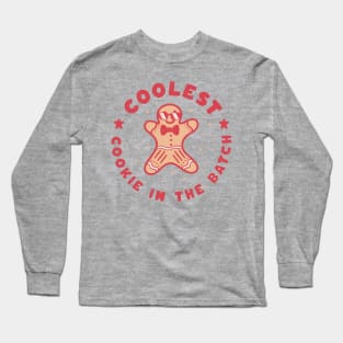 Coolest Cookie in the Batch Family Christmas Gingerbread Man Long Sleeve T-Shirt